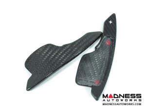 Alfa Romeo 4C Carbon Fiber Paddle Shifters - Red Accent 